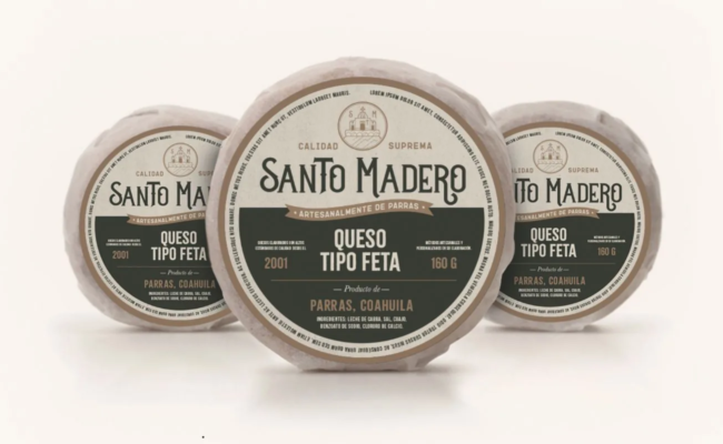 Diseño de logotipo y empaque Santo Madero